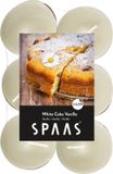 Spaas Geurtheelichtjes/waxinelichtjes - 48x - White Cake Vanilla - 4,5 branduren
