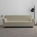 MB HOME BASIC Elastische bankovertrek, Dahlia, taupe, 3-zits