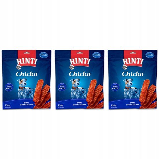 Rinti Chicko Serie Hondensnack Eend Graanvrij 250 g