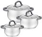 Maestro MR-3522-6M-BLACK - Set de casseroles - Inox - 6 pièces - Poignées noires