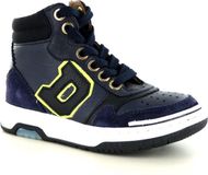 Develap | Blauwe hoge veterschoen | Leer | Maat 26