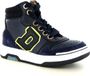 Develap | Blauwe hoge veterschoen | Leer | Maat 26