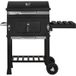 GRILLMEISTER Houtskool BBQ Comfort - met thermometer & zijtafel