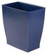 Poubelle, rectangulaire, plastique, 11 litres, bleu marine