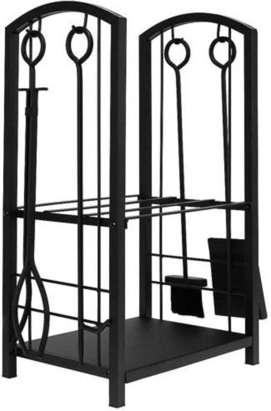 Kaminer Haardset 4-Delig - Openhaardset - Open Haard Gereedschap Accessoire Set - Schop, Bezem, Houweel en Tang