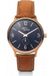 Gooix Montre Homme HUA-05878 Analogique Bracelet Cuir Noir Boîtier Doré