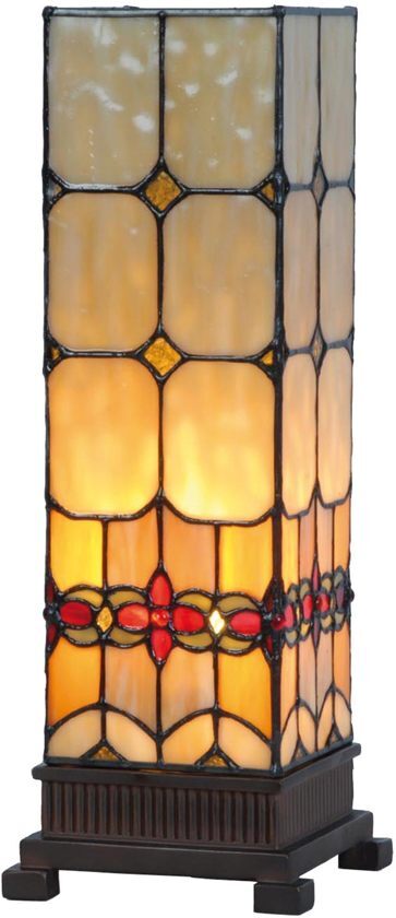 Clayre & Eef Windlichtje tiffany small compleet 35 x 12 5 cm