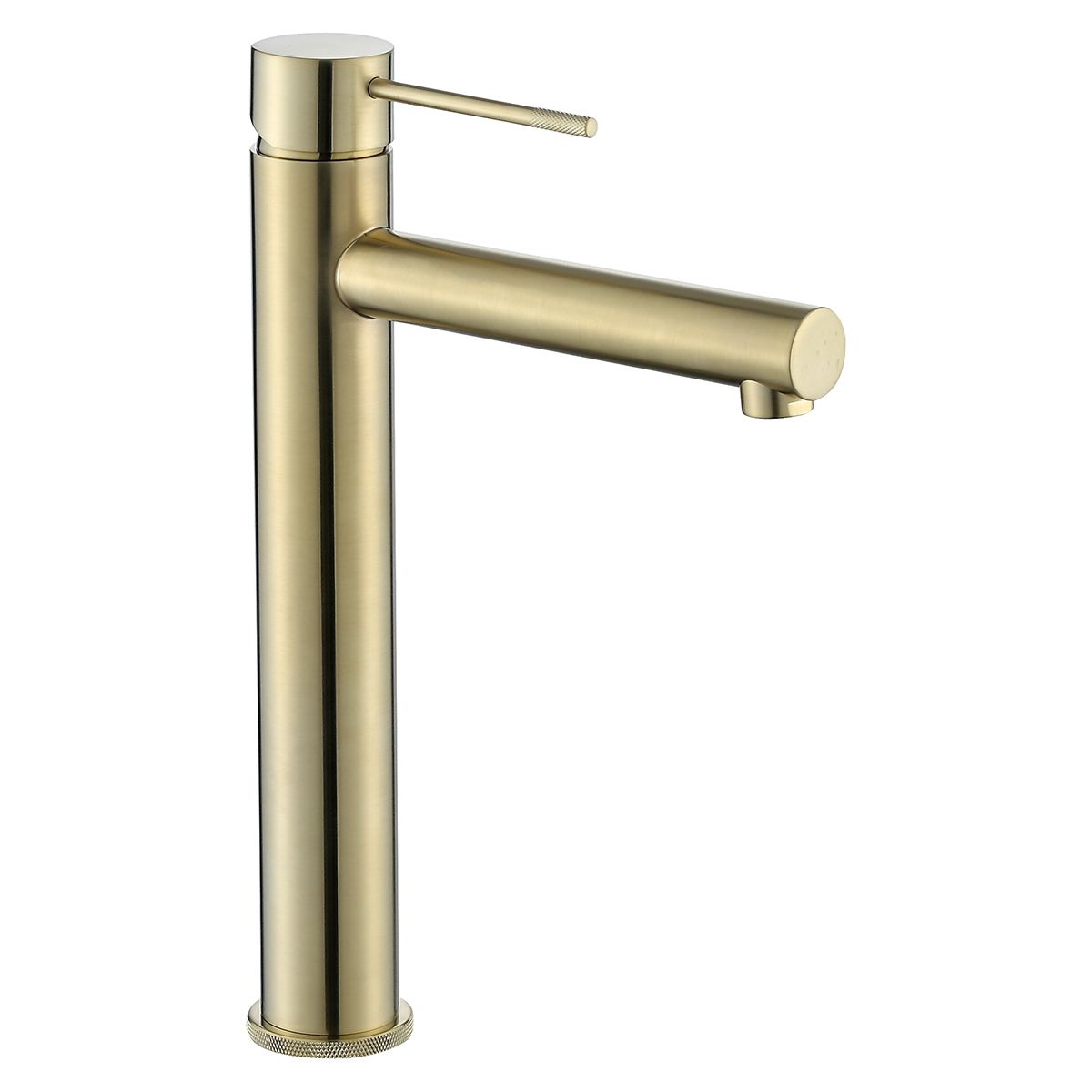 Wastafelkraan Nancy Opbouw Hoog Mengkraan Rond Mat Goud 1 Greeps