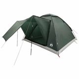 vidaXL Tunneltent 4-persoons Legergroen Polyester Glasvezel