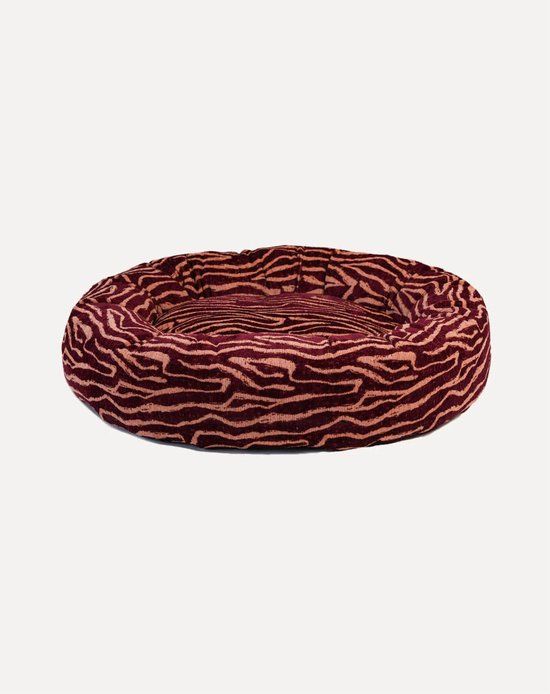 DOGGUO Donut Hondenmand - S 50x50 cm - Bordeaux Peach