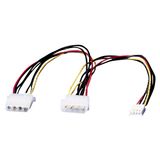 ROLINE Y-kabel 4 pol. HDD / 4 pol. HDD + 4 pol. FDD, 0,3 m