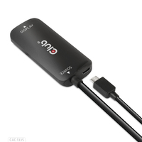 Club 3D HDMI + Micro USB to DisplayPort™ 4K120Hz or 8K30Hz M/F Active Adapter - 1m