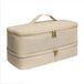 OEM Föhnopbergtas - Reisaccessoire voor haardroger - Waterdicht, dubbele ritssluiting - 15 x 16 x 34 cm - Beige