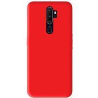 Oppo Siliconen matte hoesje compatibel met Oppo A5 2020, Oppo A9 2020 - rouge