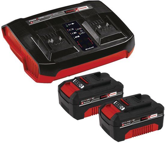 Einhell Starterkit 18V 2xAccu 4,0AH + DUO-Lader SET