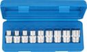 Condor Jeu de douilles Torx E10-E24, 1/2", 9 pièces
