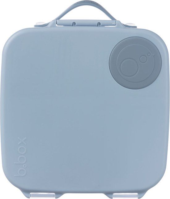 b.box Lunchbox | Jumbo Bentobox met 4 Vakken (2 Lekvrij), Afneembare Scheidingswand, Gelkoelelement | Ideaal voor School | Vanaf 3+ | Inhoud 2L