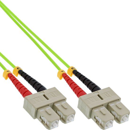 InLine 83505Q Glasvezel kabel 5 m LSZH OM4 2x SC Groen