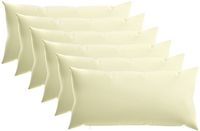 vidaXL Kussensloop - 6 stuks - Crèmekleurig - 40 x 70 cm - Polyester