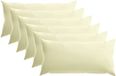 vidaXL Kussensloop - 6 stuks - Crèmekleurig - 40 x 70 cm - Polyester