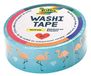 folia Washi Tape 26102 rijstpapier plakband, hotfoil roségoud flamingo's ca. 5 m x 15 mm