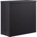 Armoire murale pliable, coffre à outils métallique 660 mm, charge 108,8 kg, étagère réglable, porte magnétique, noir.