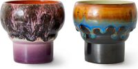 HKLiving 70s Ceramics: Lungo Mok Merge Set van 2