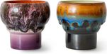 HKLiving 70s Ceramics: Lungo Mok Merge Set van 2