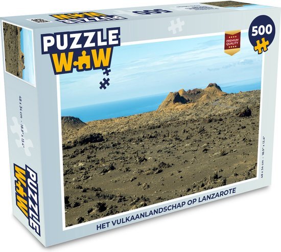 MuchoWow Puzzel Het vulkaanlandschap op Lanzarote - Legpuzzel - Puzzel 500 stukjes - Sinterklaas cadeautjes - Sinterklaas voor grote kinderen