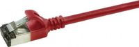Merkloos LogiLink CAT6a U/FTP Ultraflex Netwerkkabel, 100% koper, rood, 0.5M
