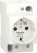 Schneider Electric DIN-rail Wandcontactdoos - Randaarde - 230V AC - 16A - 6000A - Acti9 - A9A15310