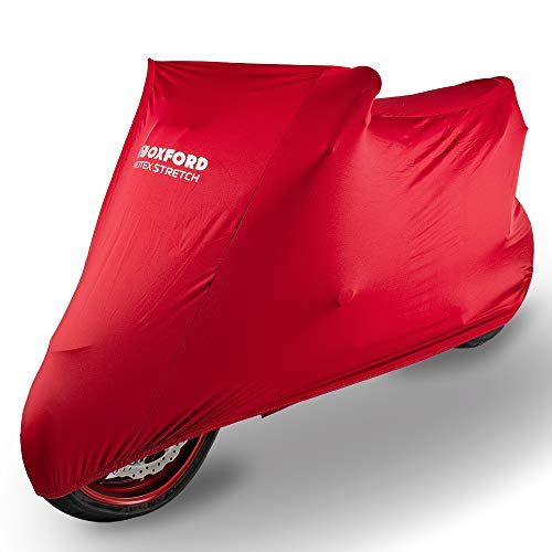 Oxford CV176 PROTEX Stretch Fit Premium Motorfiets Cover - Rood - Large