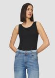 s.Oliver - T-shirt - Femme - Noir - Coton - Taille XS