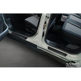 Zwart Avisa Zwart RVS Instaplijsten compatibel met Ford Tourneo Courier II 2023- 'Lines' - 4-delig