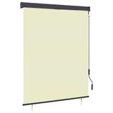 VidaXL Rolgordijn voor buiten 140x250 cm crème
