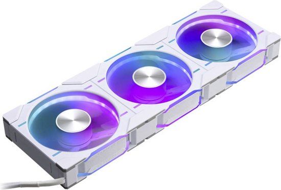 Phanteks D30 PWM Reverse Airflow D-RGB 120mm Fan - White - 3 Pack
