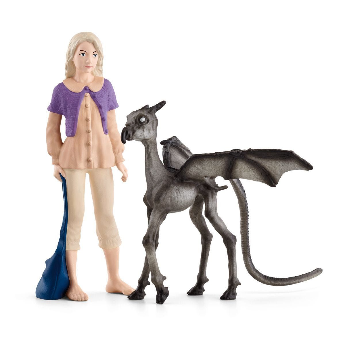 Schleich Harry Potter - Luna Lovegood & Baby Thestral - Toy Figure Set - 42636