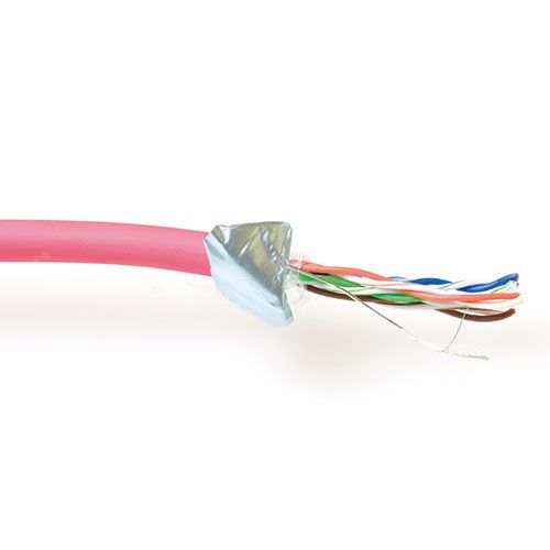 ACT FP750H CAT5E F/UTP LSZH Patchkabel Soepel Rood - 100 meter