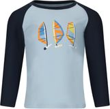 ZIGZAG Badebekleidung Lassu Kinder T-shirt Lange Mouwen Lichtblauw-zwart Maat 92