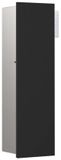 Emco Asis module pure, inbouw, deurscharnier links, glasfront uit één stuk, 600x170mm, zwart mat
