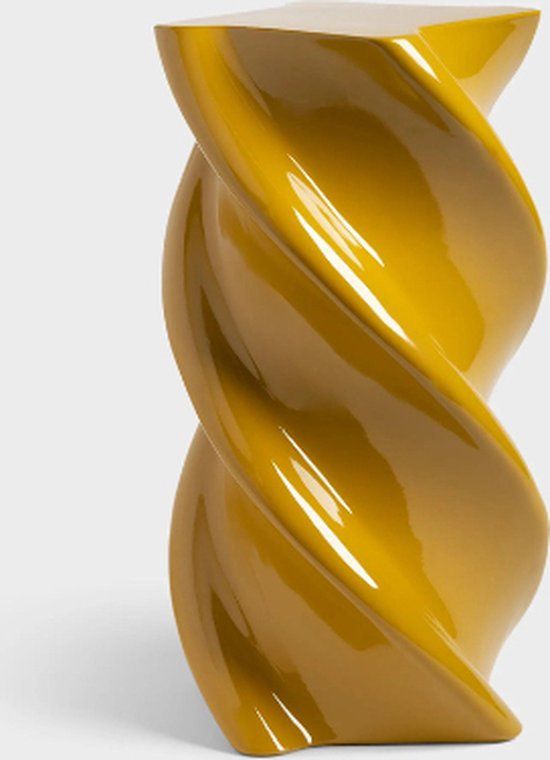 &klevering Bijzettafel - Okergeel - Kunststof - Design