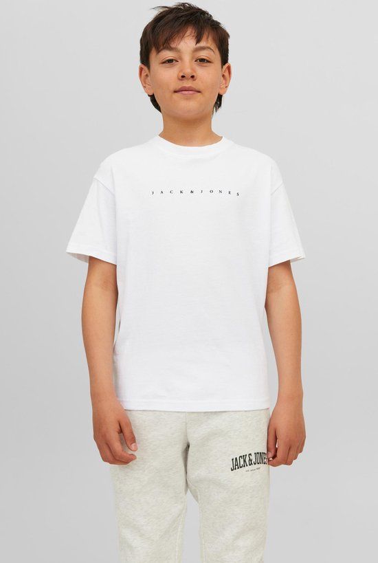 Jack & Jones Junior T-shirt Jjestar Jj Tee Ss Noos Jnr - White - 176