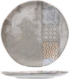 H&H set van 12 Malaga aardewerk gedecoreerde dinerborden, 26 cm