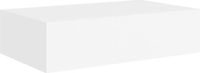 vidaXL Wandschap met lade - 40x23,5x10 cm - MDF - wit