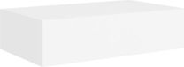 vidaXL Wandschap met lade - 40x23,5x10 cm - MDF - wit