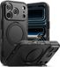 Ringke Alles - Hoesje Geschikt voor Apple iPhone 18 Pro / 17 Pro - Compatibel met MagSafe / Qi2 - Rugged Back Cover - Beschermhoes 360° Draaibare Magnetische Standaard - Zwart