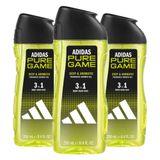 Adidas 3x Shower Gel Pure Game 250 ml