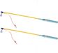 Tender Toys Lampionstokje - 2 stuks - Blauw - Met LED lichtje - 50 cm