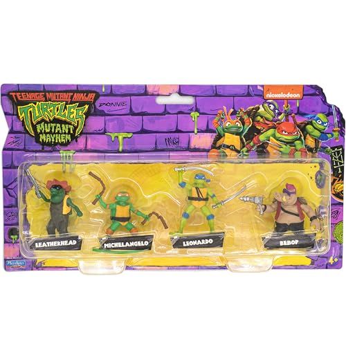 Teenage Mutant Ninja Turtles - 4-Pack - Leonardo, Michelangelo, Bebop, and Leatherhead