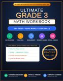Grade 3 Math Workbook: Multiplication, Division, Fractions, Geometry, Measurement & Word Problems
